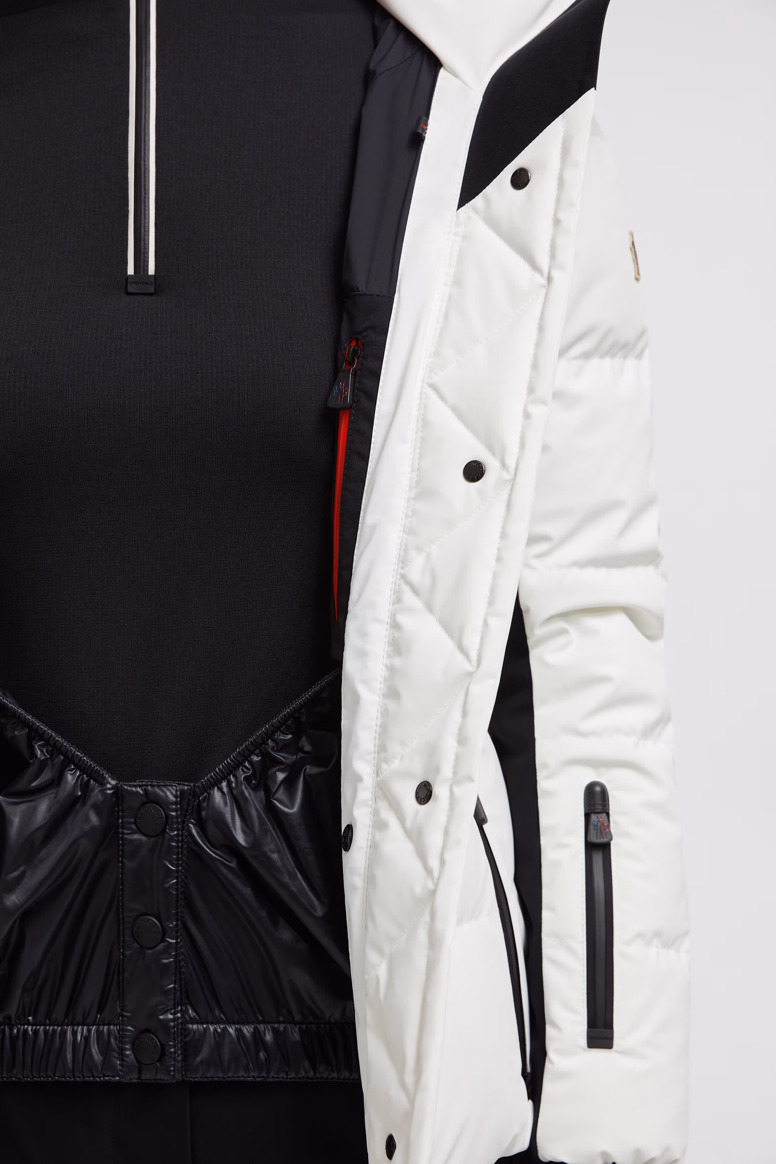 Veste de ski à capuche Guyane Femmes Blanc Neige Moncler 7